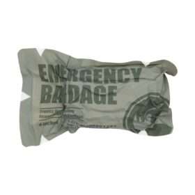 Rhino Emergency Bandage w/Pressure Bar, Green, 4 inch