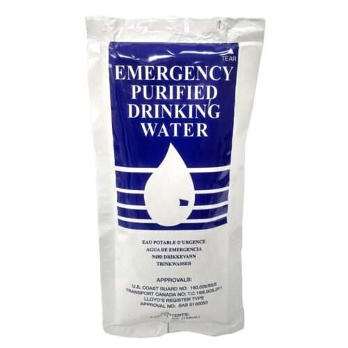 Emergency Drinking Water, 125ml Pouch